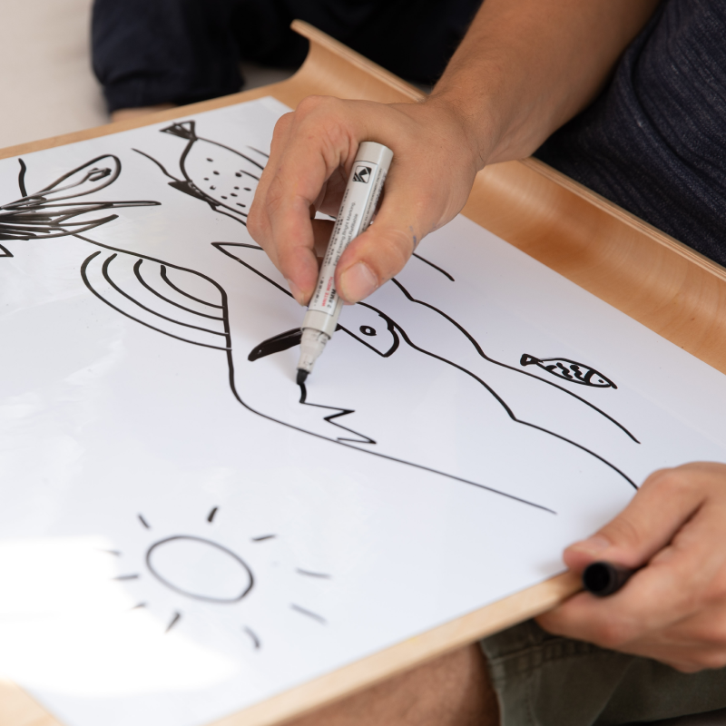 Double-sided Magnetic Board