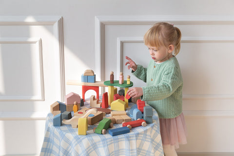 3 Simple Wooden Block Play Ideas for Kids