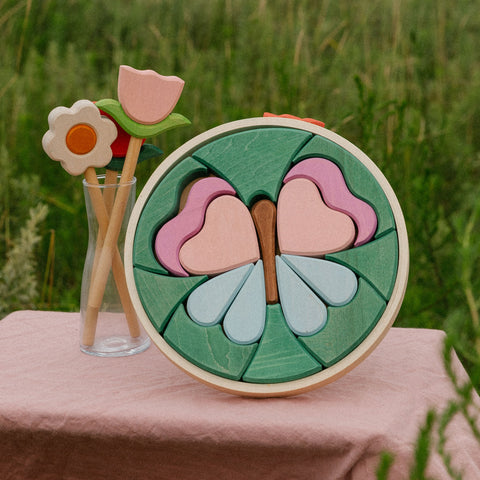 Butterfly Puzzle Block