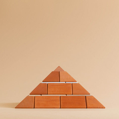 Pyramid Wooden Block