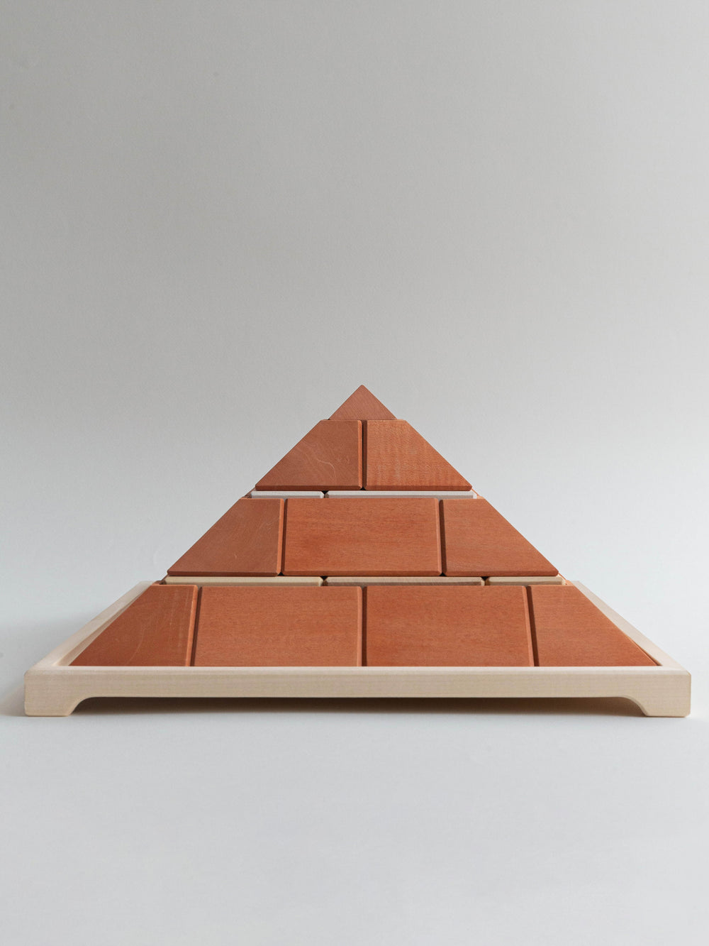 Pyramid Wooden Block