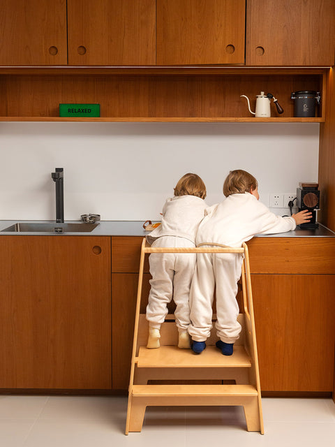 Toddler Tower protect kids safely by the kitchen 